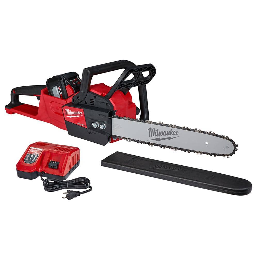 Milwaukee 2727-21HD M18 FUEL 16 in. 18-Volt Lithium-Ion Battery Brushless Cordless Chainsaw Kit with 12.0 Ah Battery and M18 Rapid Charger