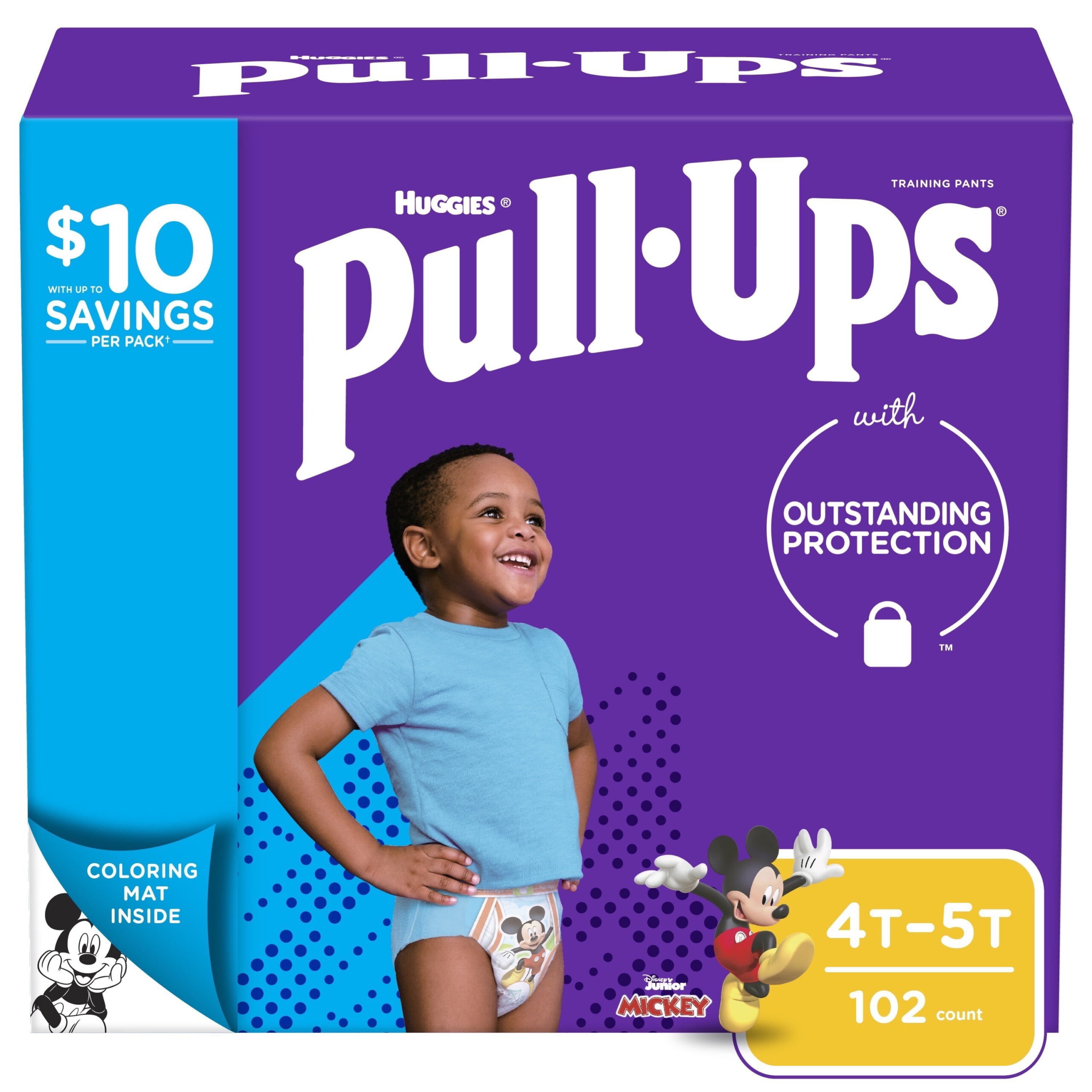 Huggies  Pull-Ups Boys- Learning Designs Training Pants. 4T-5T. 102 Ct