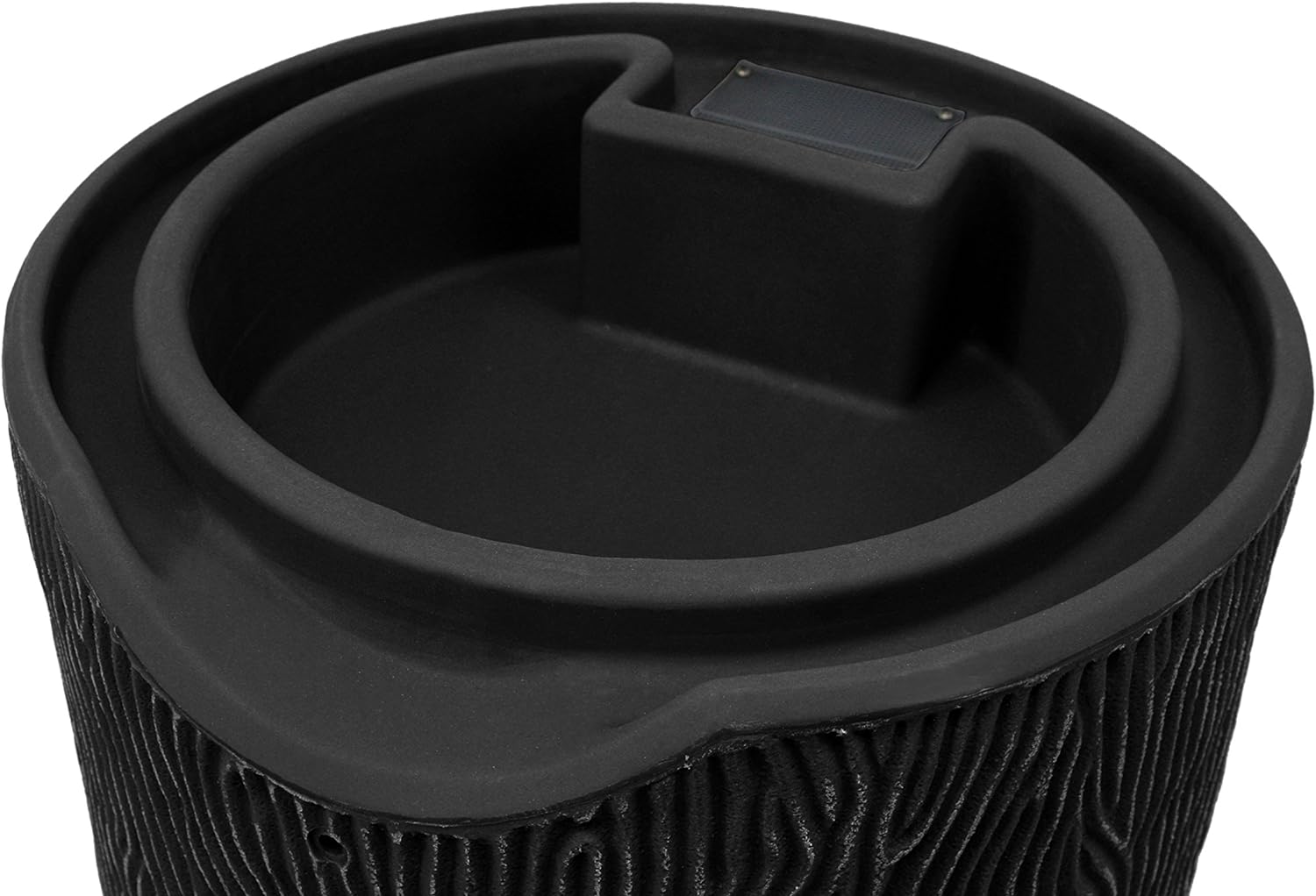 GOOD IDEAS Impressions Bark 50 Gallon Rain Saver - Black