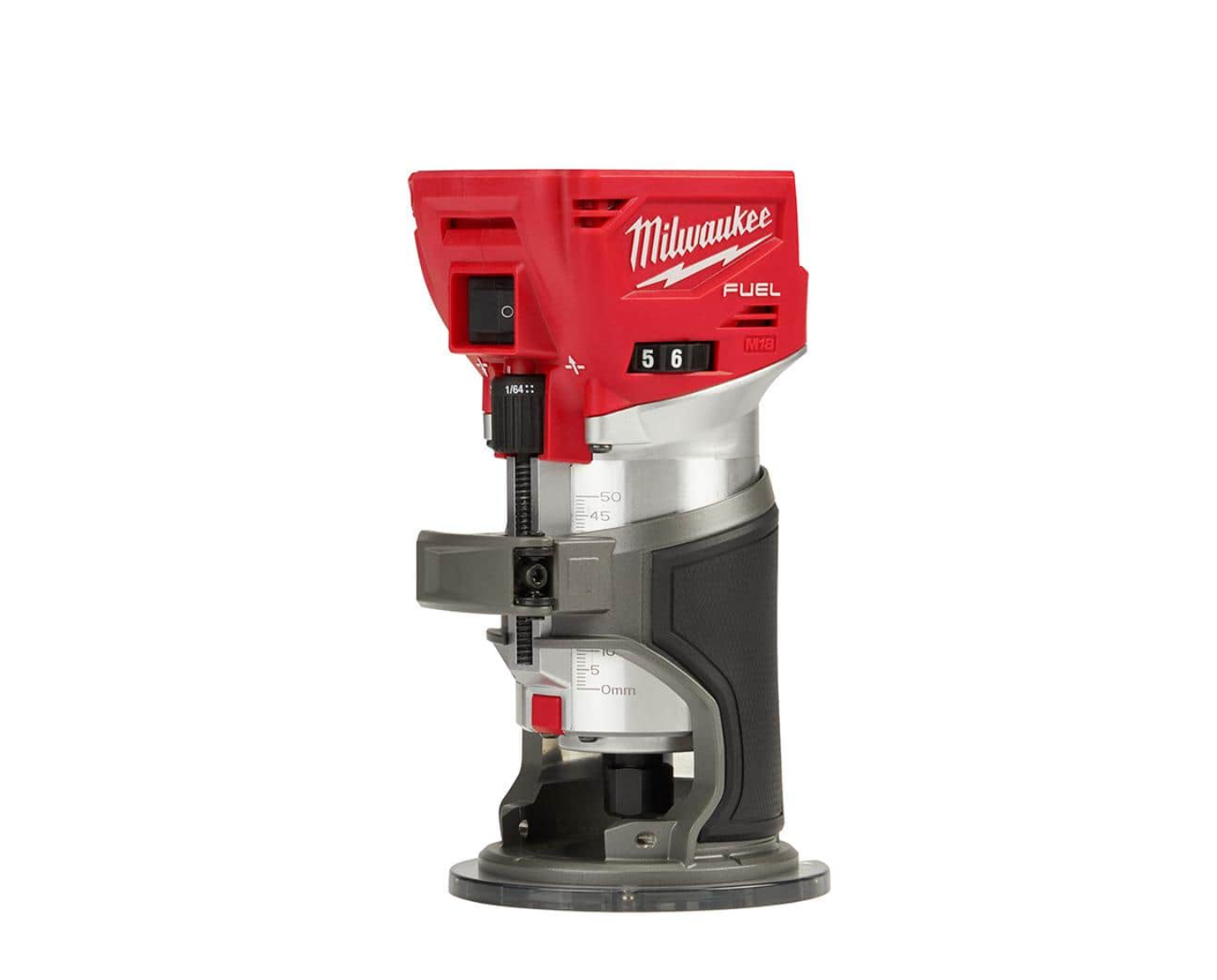 Milwaukee 2723-20-48-11-1850 M18 FUEL 18V Lithium-Ion Brushless Cordless Compact Router with M18 5.0 Ah Battery