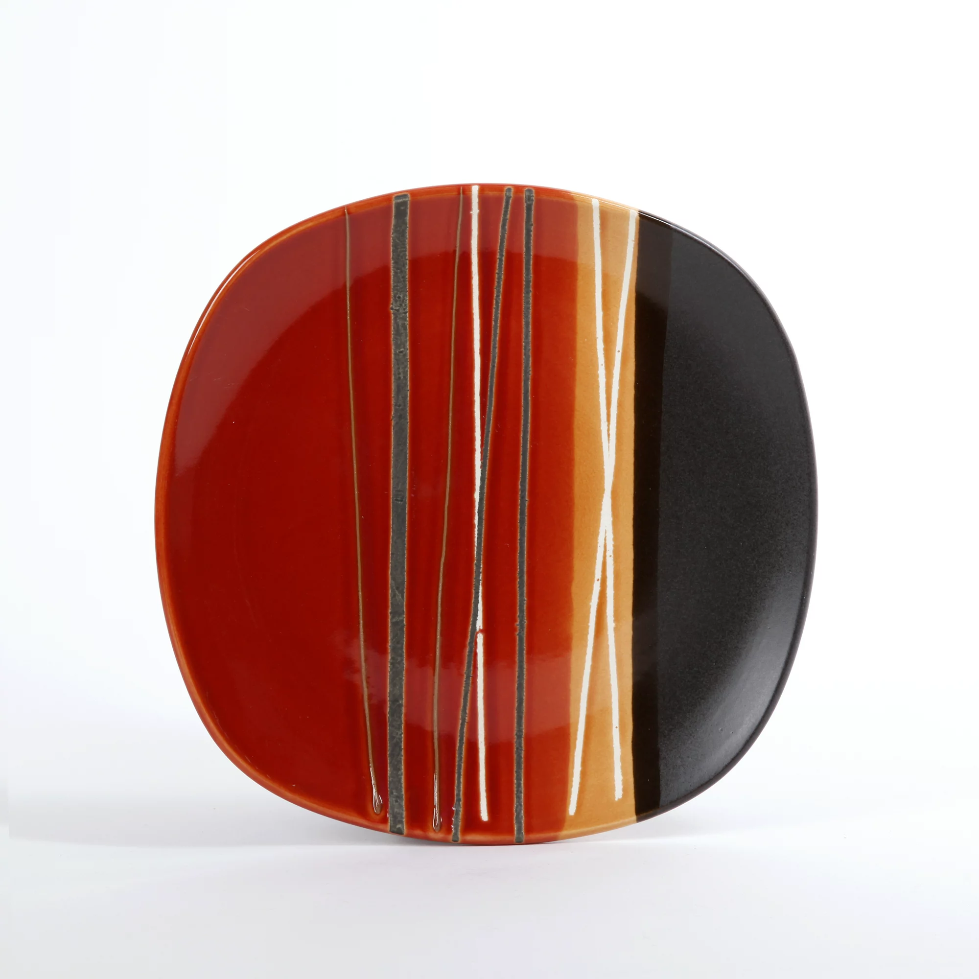 Better Homes & Gardens Bazaar Dinnerware. Red. Set of 16