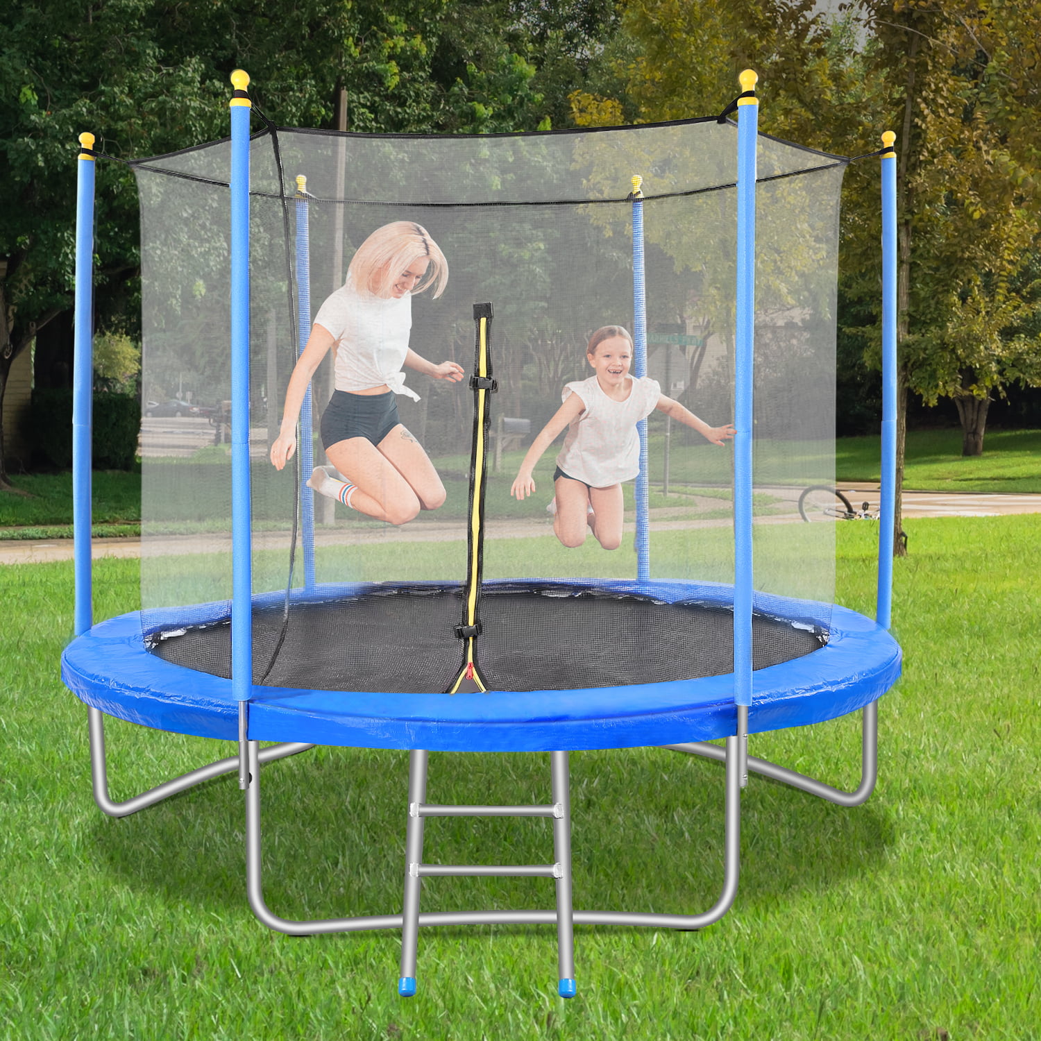 MaxKare 10 FT Trampoline for Kids Adults with Enclosure. Backyard. Spring Cover. Net Recreational Rebounder Backyard Outdoor