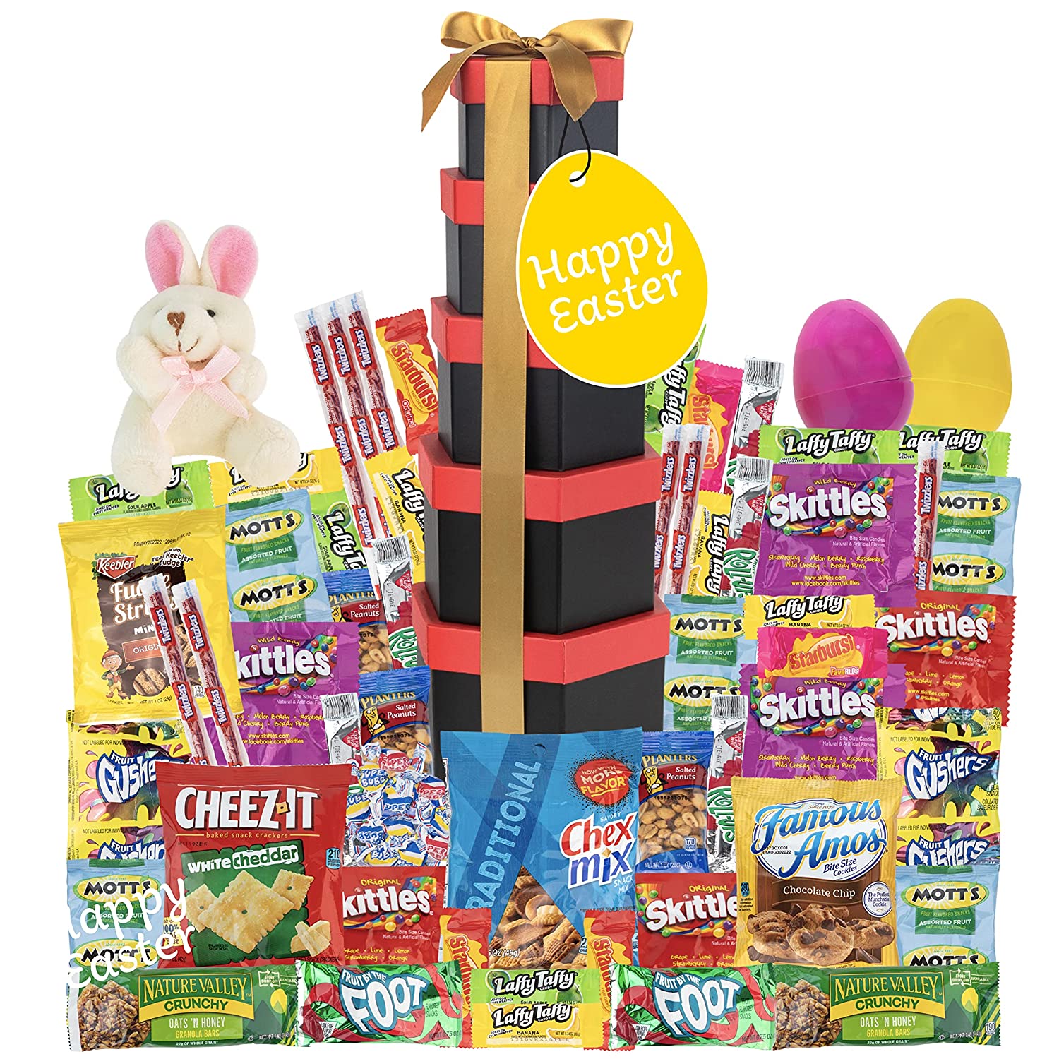 SWEET CHOICE GIFTBASKETS Premade Easter Care Package Tower gift