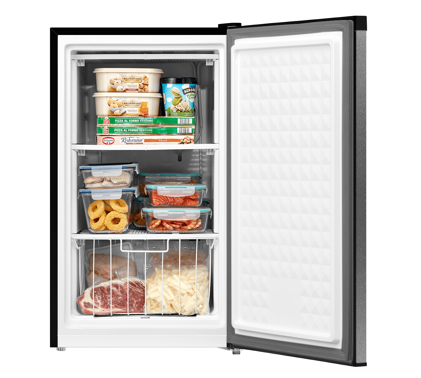 Arctic King 3.0 Cu ft Upright Freezer. Stainless Steel. E-Star. ARU030S1ARSS