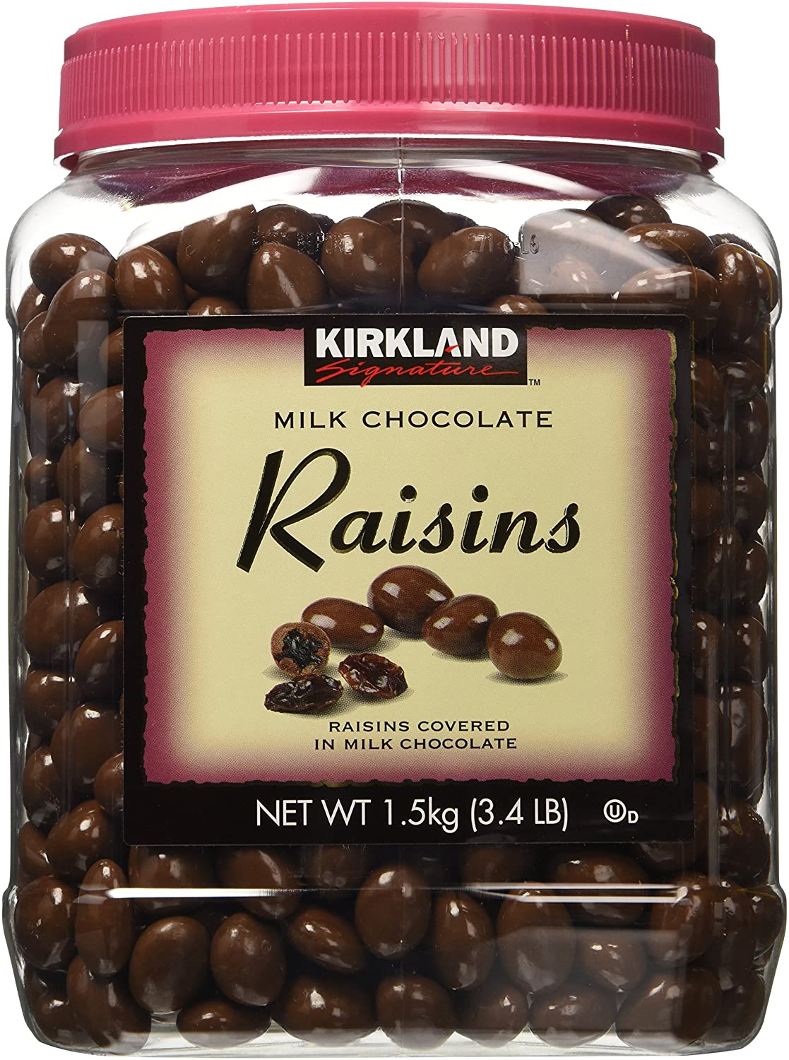 Kirkland Signature Milk Chocolate. Raisins. 54 Ounce x 2 (Pack of 2)