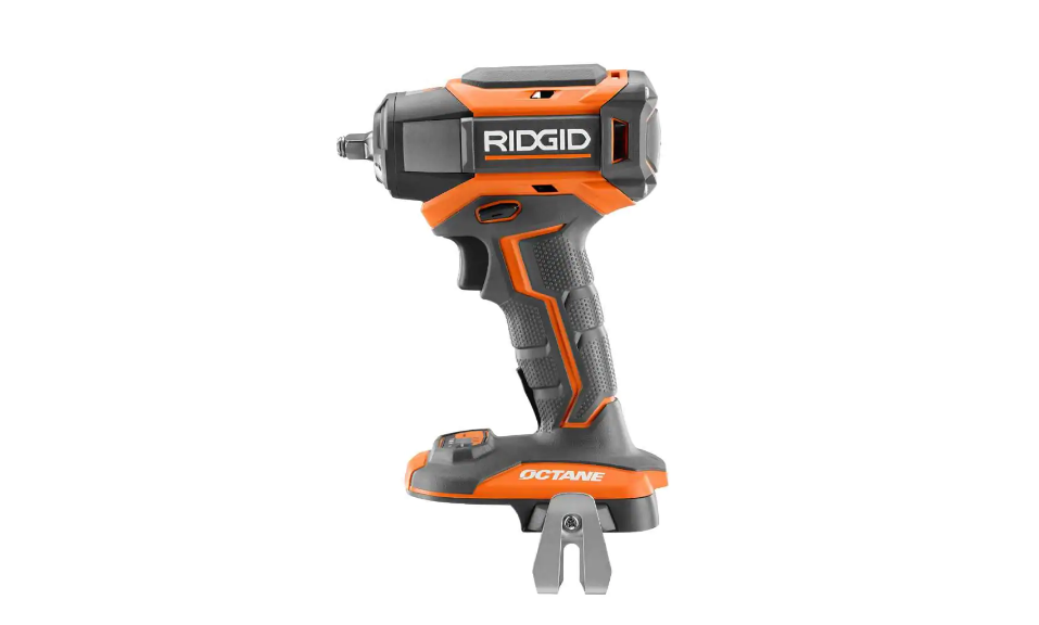 RIDGID R86239BN 18V OCTANE Brushless Cordless 3/8 in. 6-Mode Impact Wrench (Tool-Only) with Belt Clip