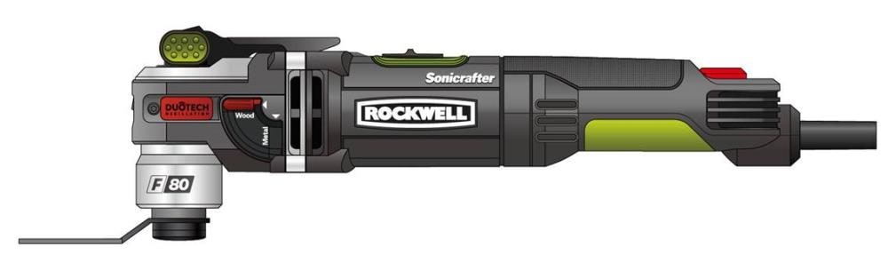 ROCKWELL Sonicrafter 10-Piece Corded 4.5-Amp Variable Speed Oscillating Multi-Tool Kit with Soft Case