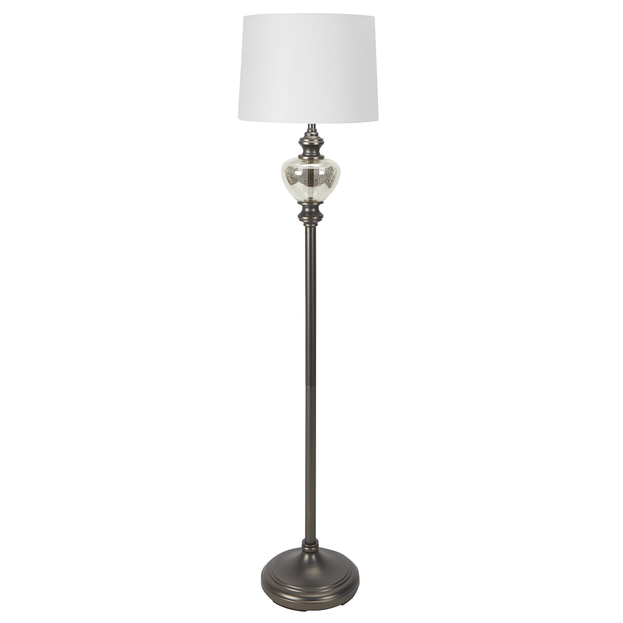 Décor Therapy Glass Font Steel Floor Lamp. Multiple Finishes