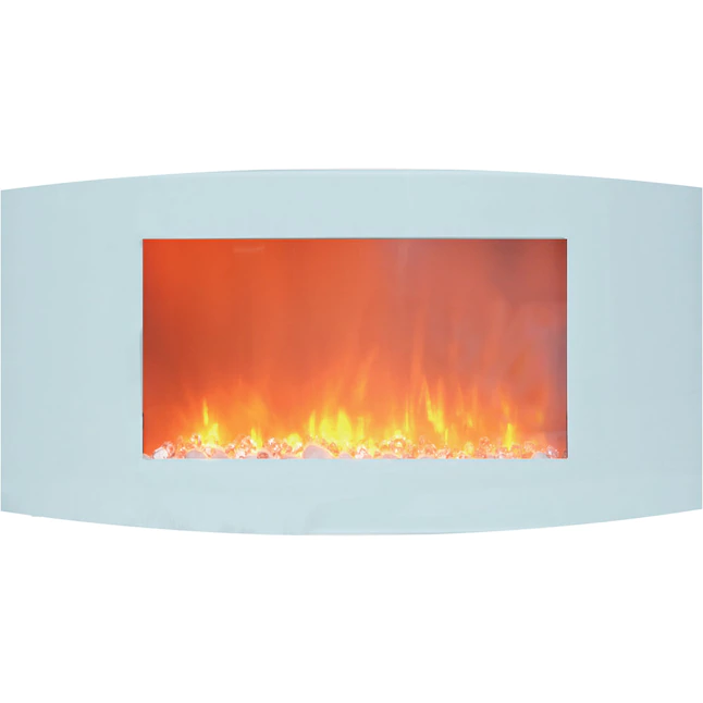 Cambridge 5.5-in W White Fan-forced Electric Fireplace (CAM35WMEF-1WHT)