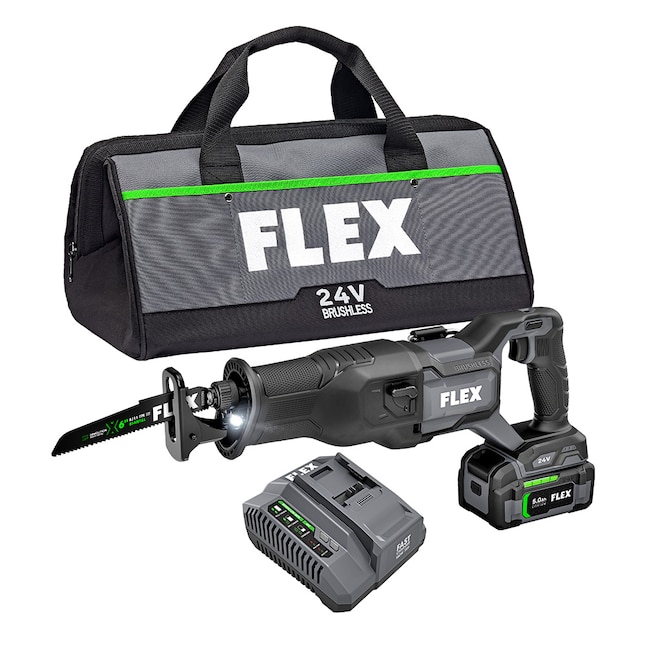 FLEX  Reciprocating Saw FX2271-1C 24-volt Variable Speed Brushless Cordless (Charger Included and Battery Included)