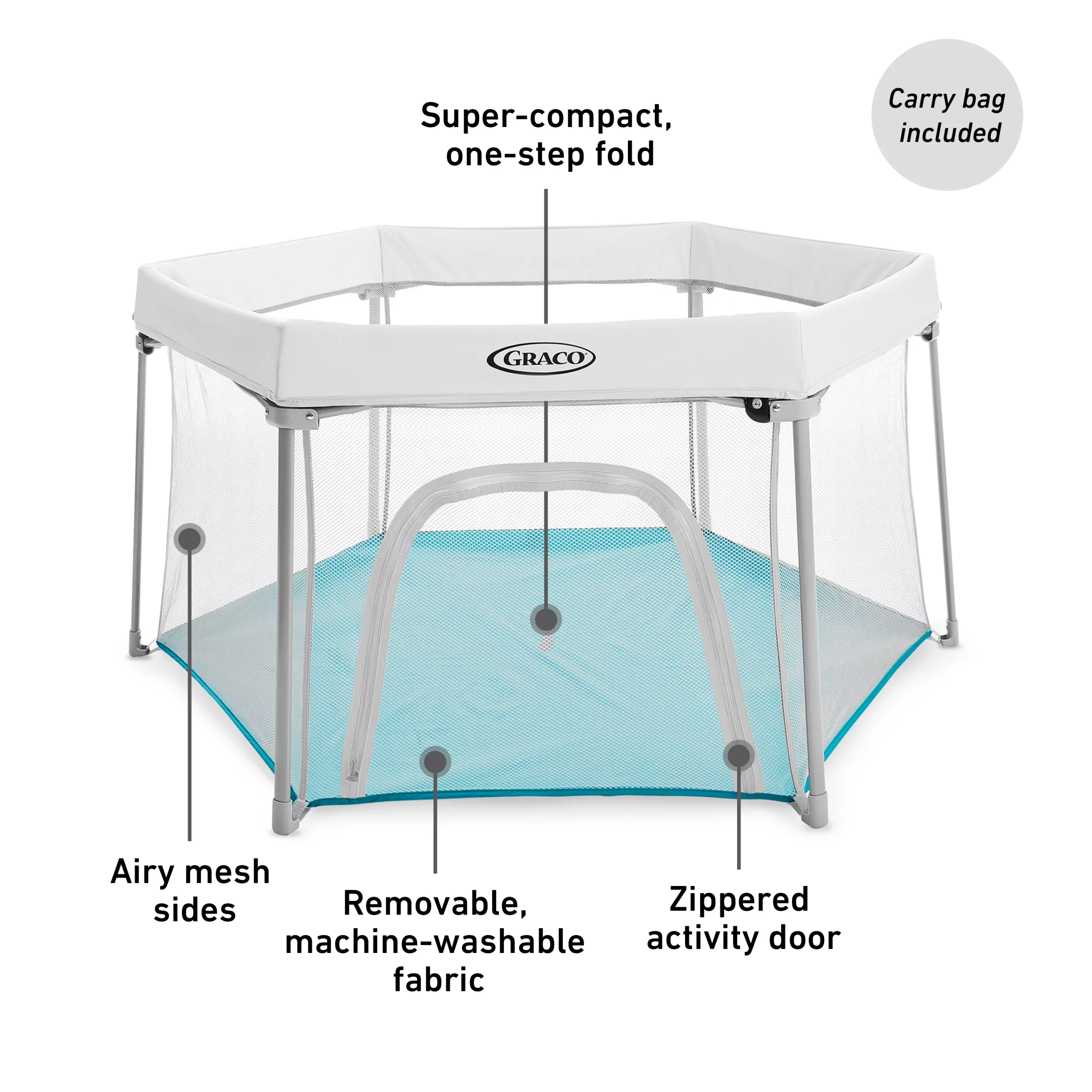 Graco Pack ‘n Play LiteTraveler Playard - Breeze