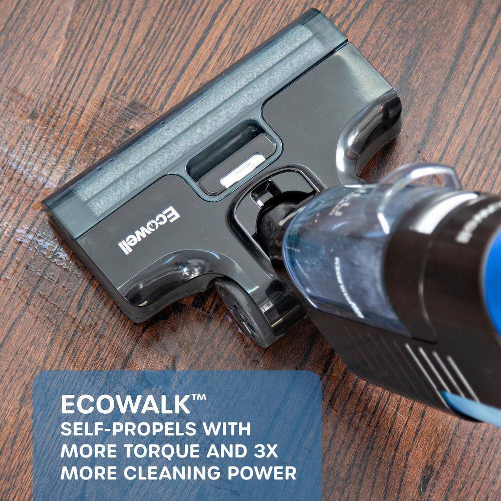 ECOWELL P05 Lulu QuickClean Cordless Bagless Self-Propelled Wet/Dry Self Cleaning Vacuum Cleaner and Mop for Hard Floors and Rugs