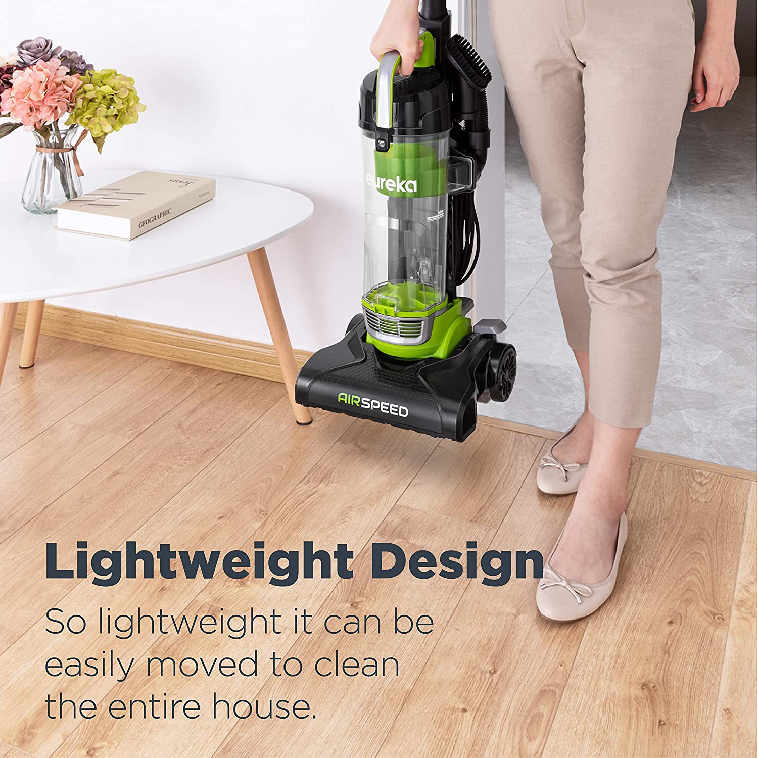 Eureka Airspeed Ultra-Lightweight Compact Bagless Upright Vacuum Cleaner. Replacement Filter. Green