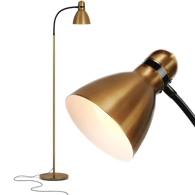 Brightech  63-in Antique Brass Arc Floor Lamp