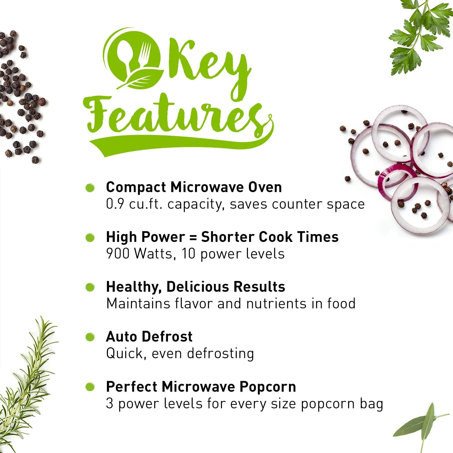 Panasonic NN-SB458S Compact Microwave. 0.9 cft. Stainless Steel