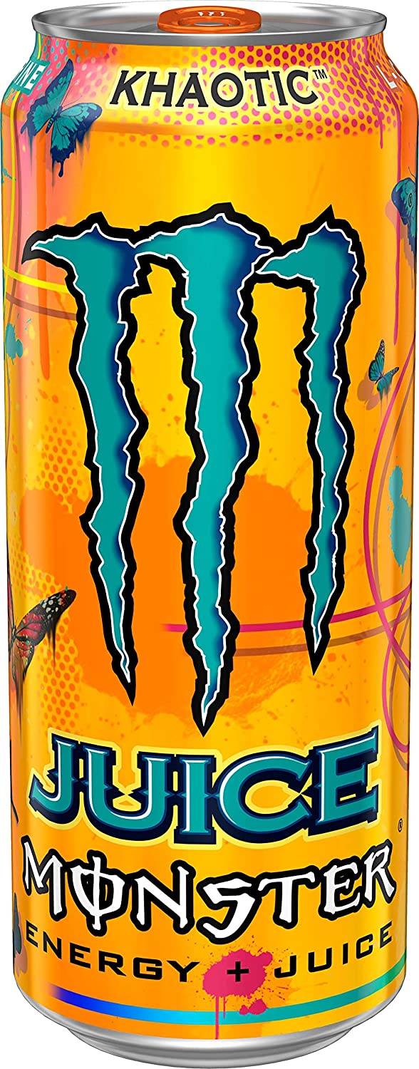 Monster Energy Juice Monster. Energy + Juice. Khaotic. 16 Ounce (Pack of 24)