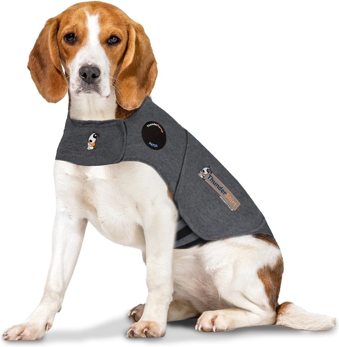 Thundershirt Classic Dog Anxiety Jacket. Medium. Heather Grey