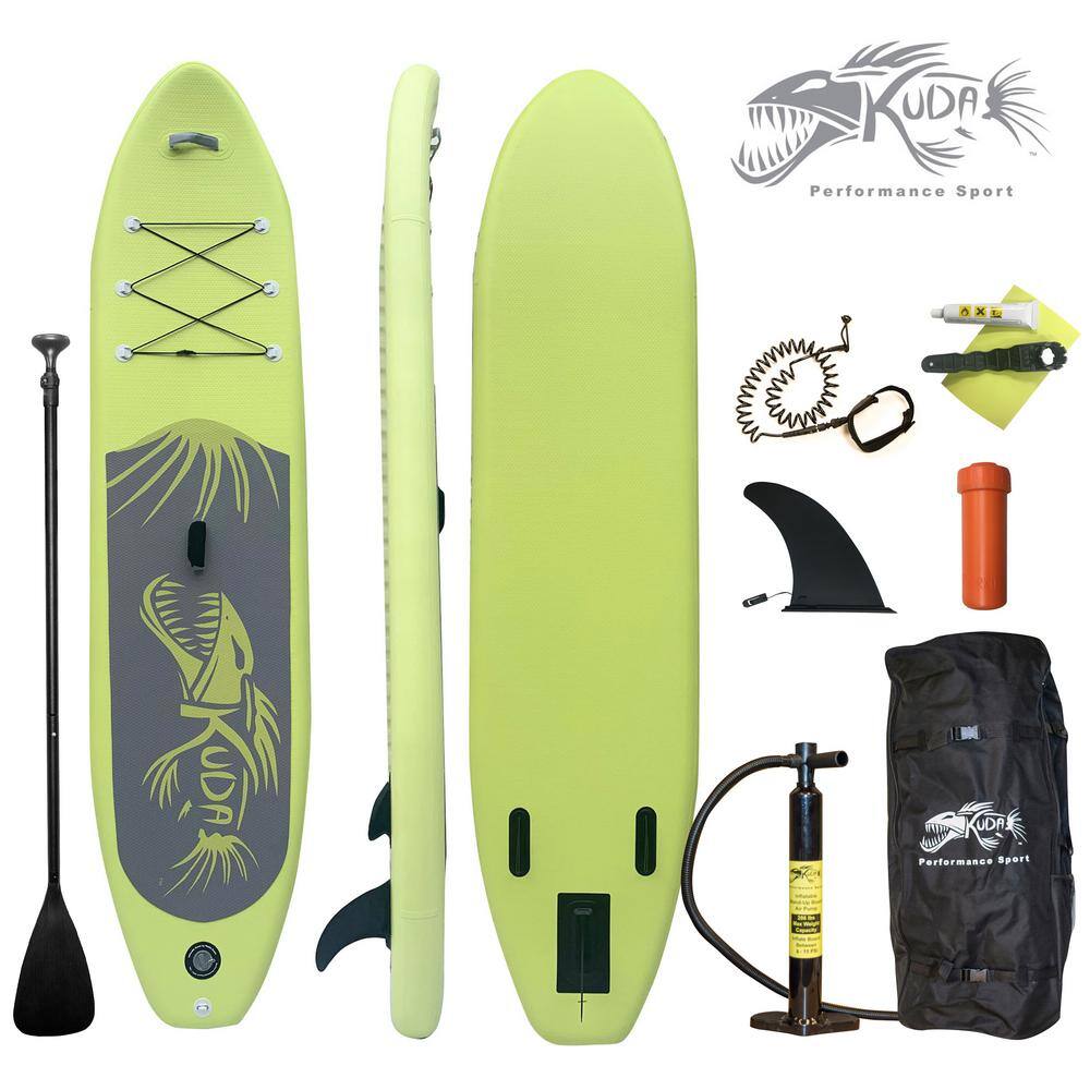 KUDA PERFORMANCE SPORT 805536 10.75 ft. Inflatable Stand-Up Paddle Board Kit