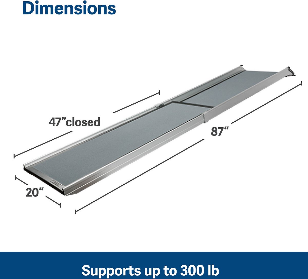 PetSafe Happy Ride Telescoping Dog Car Ramp - Long Telescoping Dog Ramp. Portable Pet Ramp. Great for Cars. Trucks and 4X4s. Durable Aluminium Frame Supports up to 140 kg. Side Rails and High-Traction Surface Design