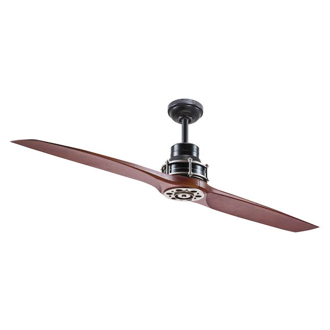 Kichler  56-in Satin Black Indoor Propeller Ceiling Fan with Remote (2-Blade)