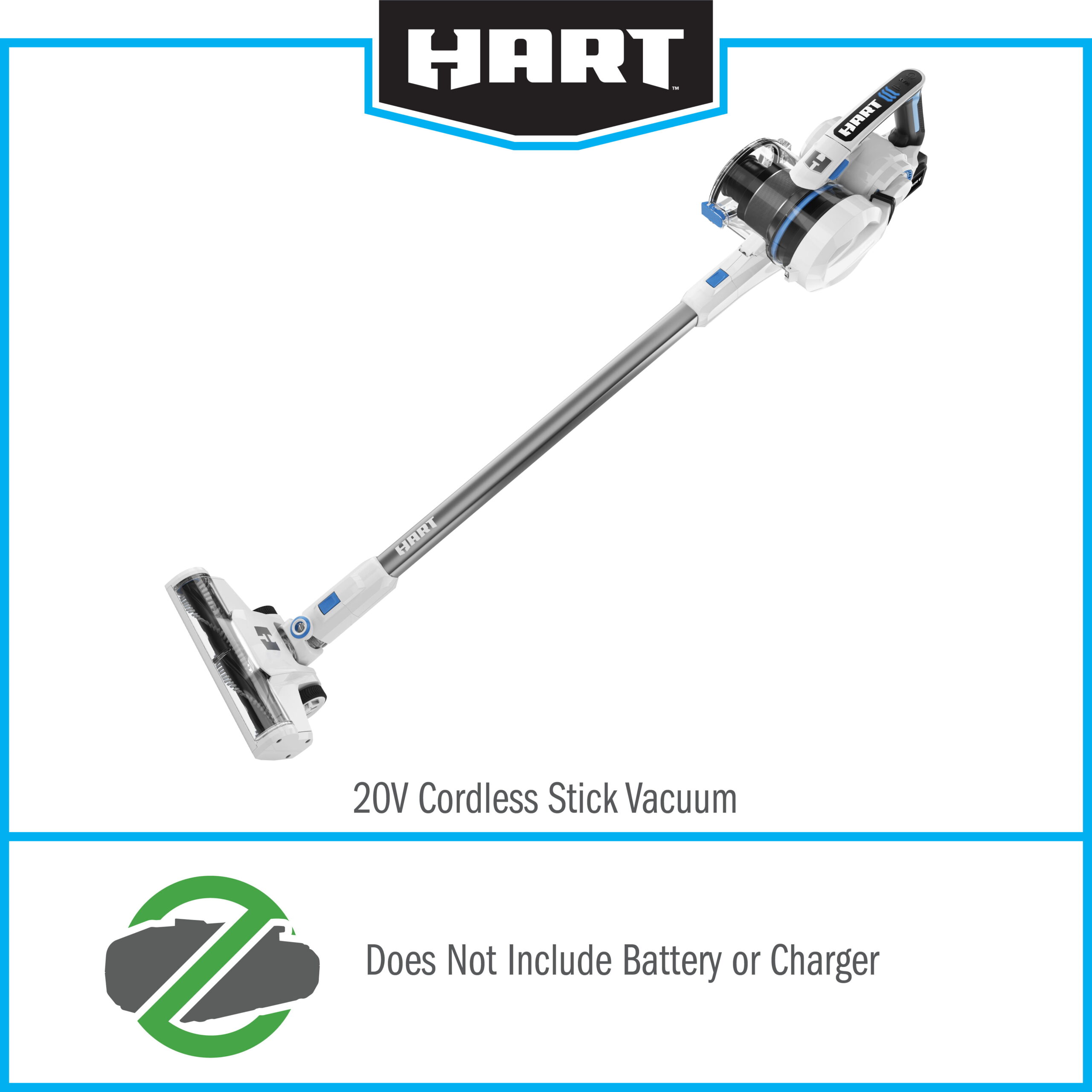 HART 20-Volt Cordless Stick Vacuum (Battery Not Included)