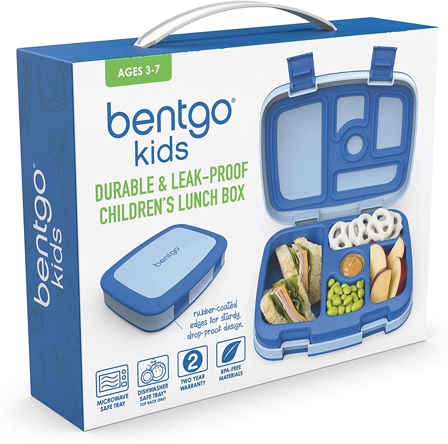 Bentgo Kids Children's Lunch Box. Leak-Proof. Ideal Portion Sizes for Ages 3 to 7