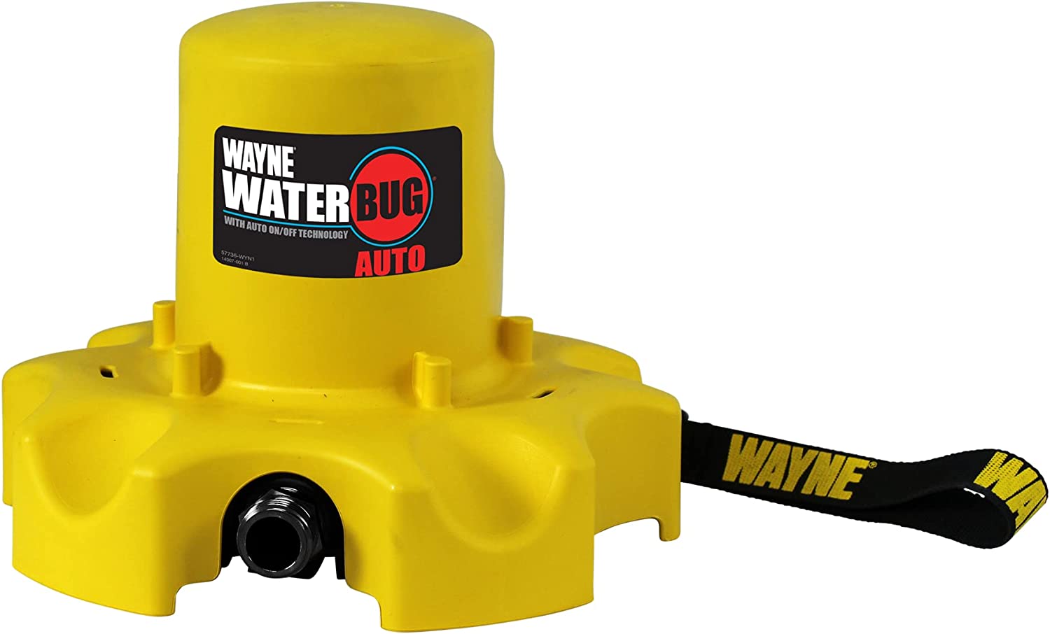 Wayne 57736-WYN1 WWB Waterbug 1/4 HP Auto On/Off Water Removal Tool. Yellow