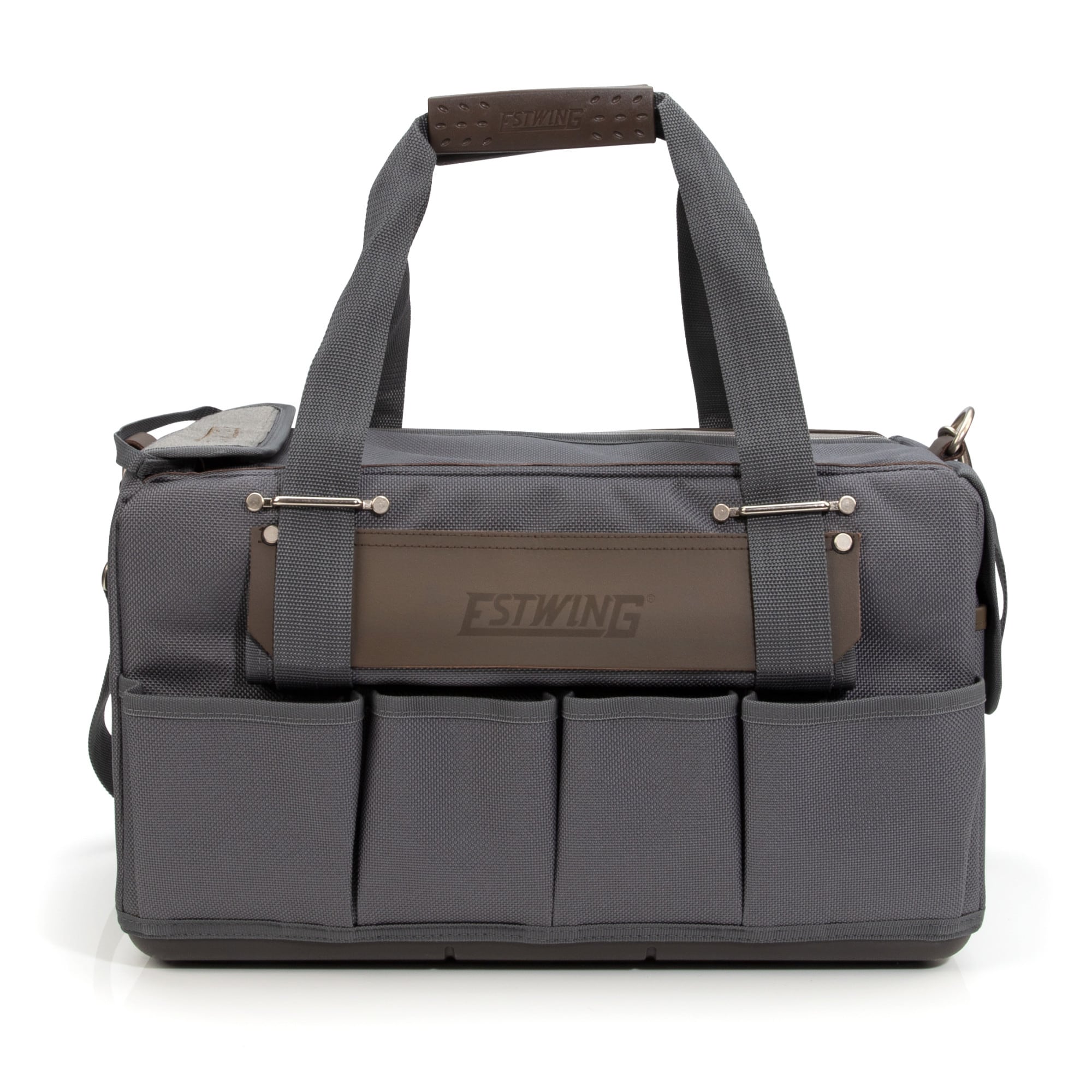 Estwing Gray/Brown Polyester 10-in Zippered Tool Bag
