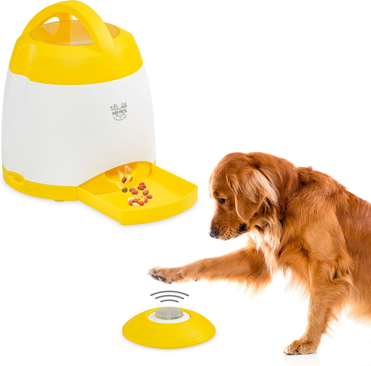 Arf Pets Memory & Training Activity Dog Treat Dispenser - Dog Puzzle Memory Training Activity Toy – Treat While Train. Promotes Exercise by Rewarding Your Pet. Cat. Improves Memory & Positive Training for A Healthier & Happier