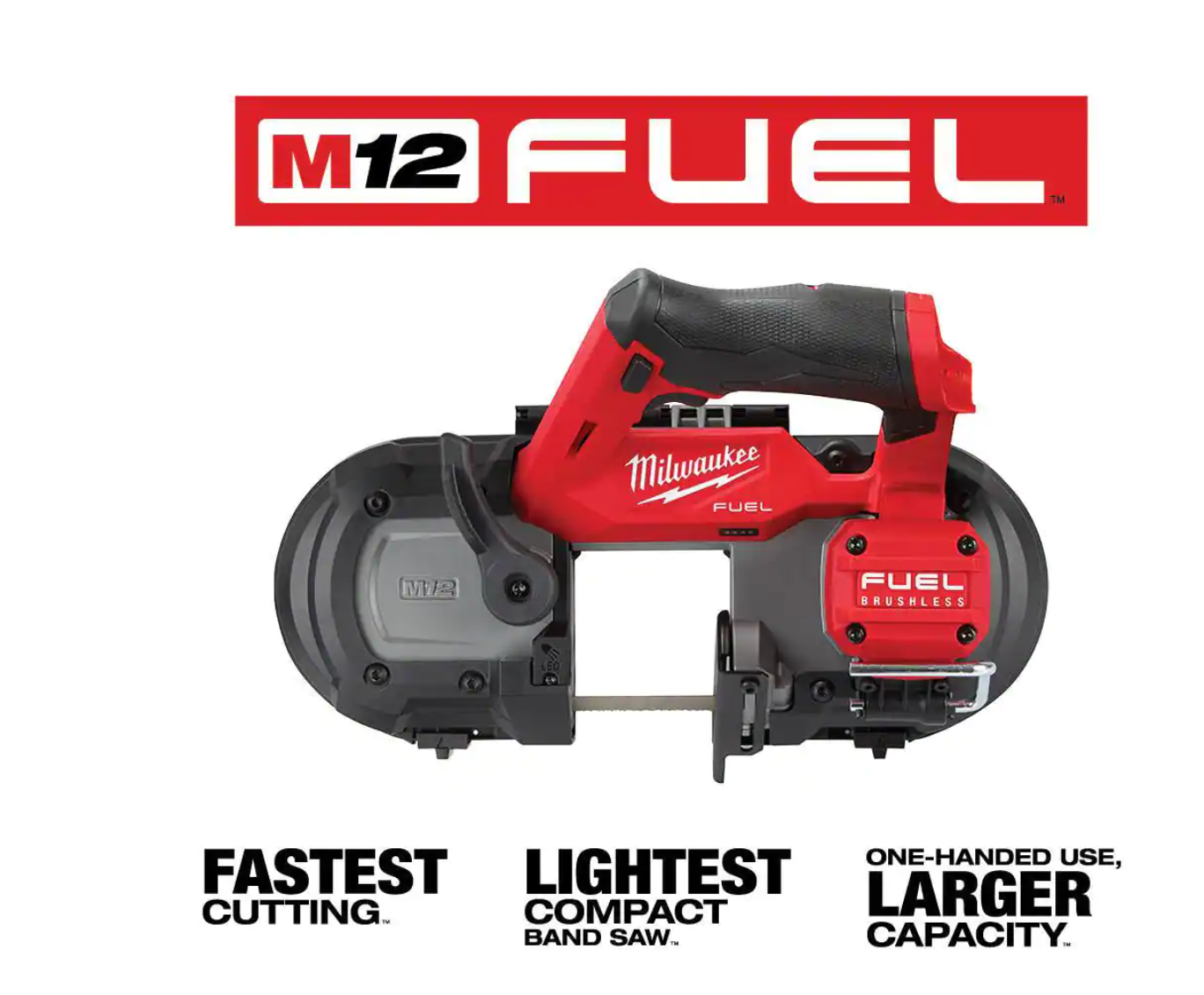 Milwaukee 2529-20 M12 FUEL 12V Lithium-Ion Cordless Compact Band Saw (Tool-Only)