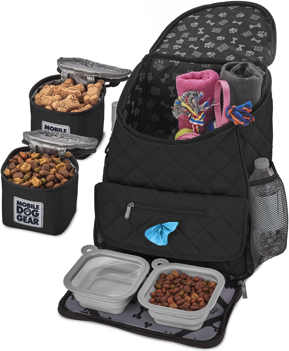 Mobile Dog Gear Weekender Backpack Pet Travel Bag - Black