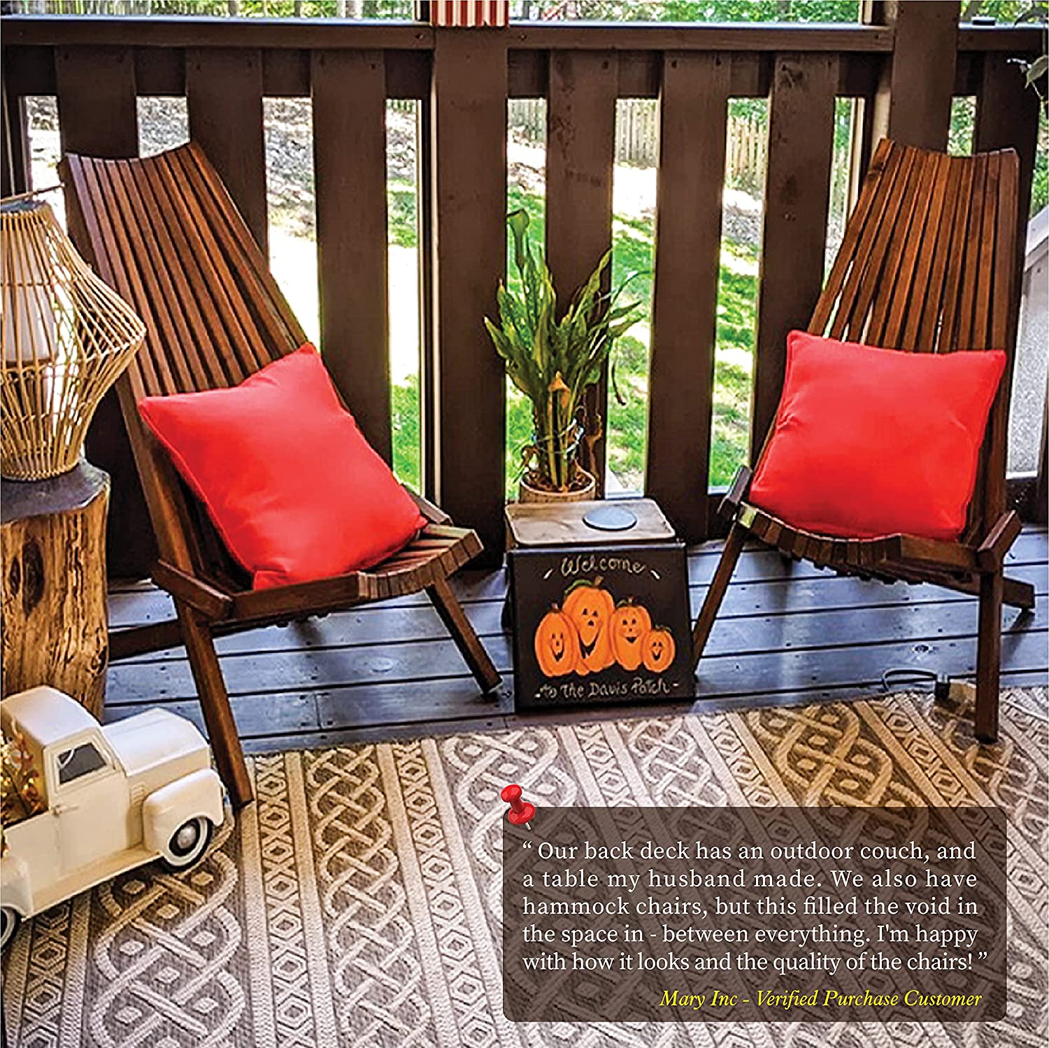 Melino Wooden Folding Chair for Outdoor