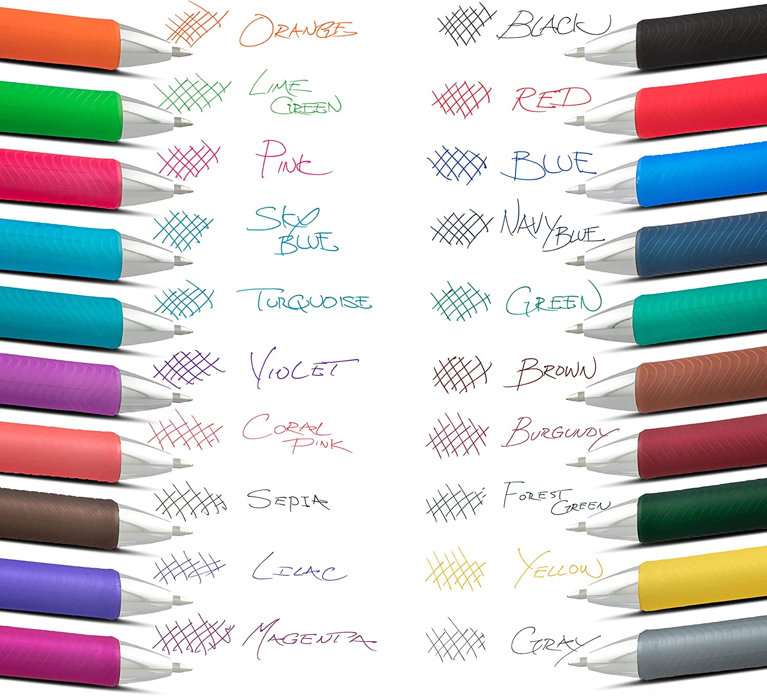 Pentel EnerGel RTX Retractable Liquid Gel Ink Pen. (0.7mm) Medium. Assorted Ink. 20 Pack (BL77BP20M). Assorted