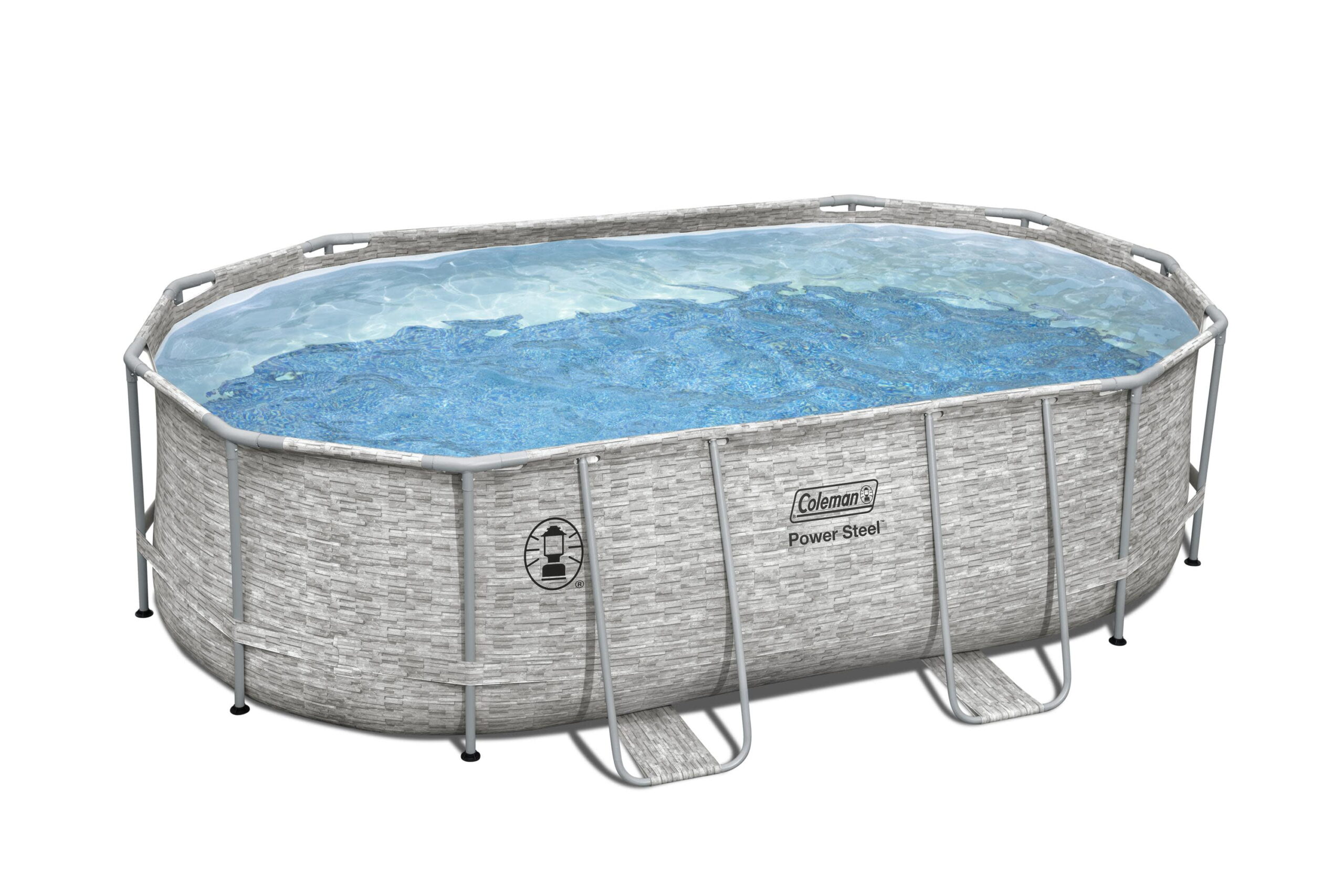 Coleman Power Steel Frame 16′ x 10′ x 48″ Oval Pool Set