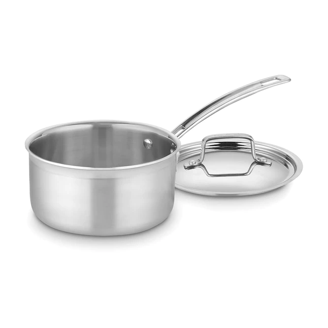 Cuisinart  8.07-in Stainless Steel Cooking Pan with Lid(s) Included