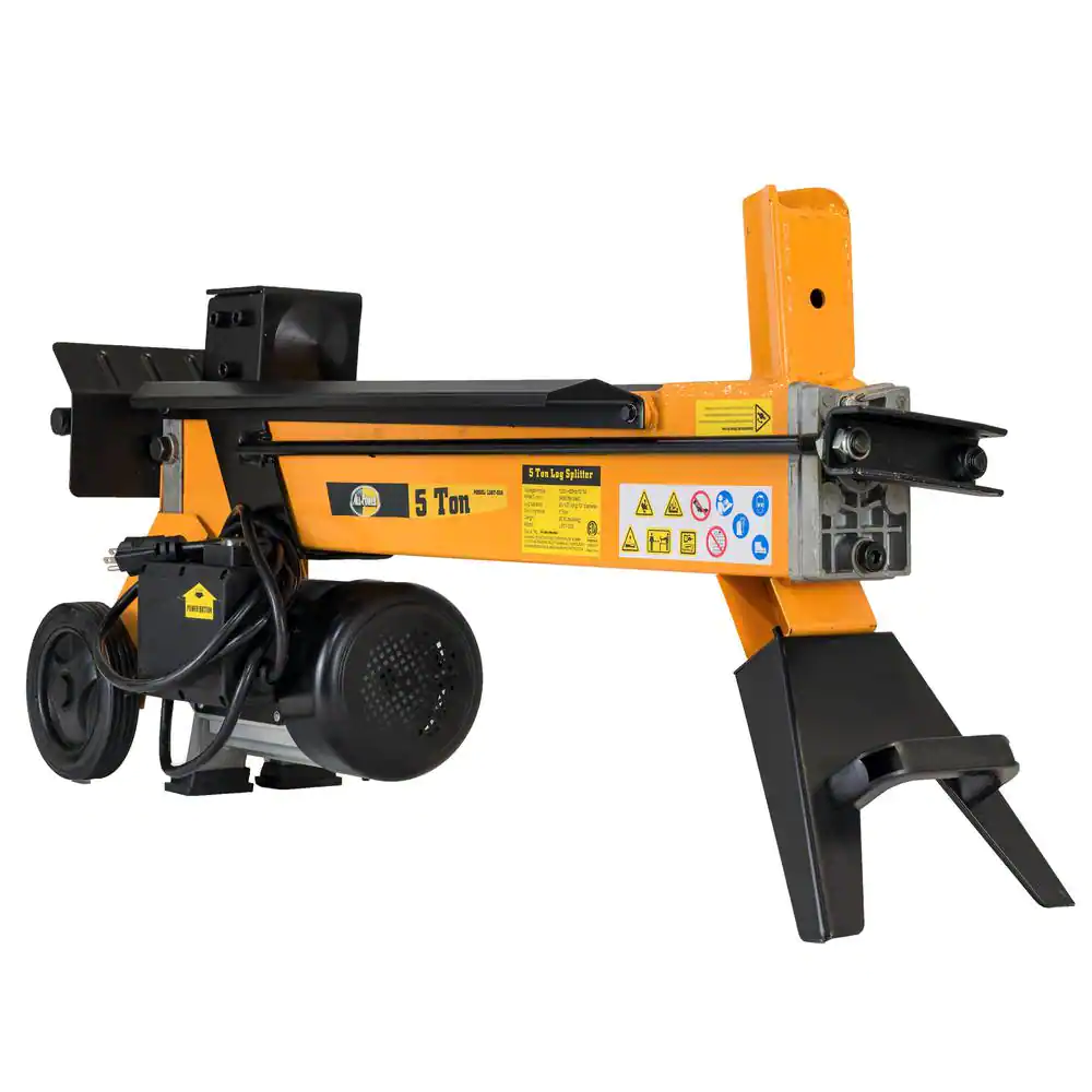 All Power LS5T-52A 5-Ton 15 Amp Electric Log Splitter with Wheels