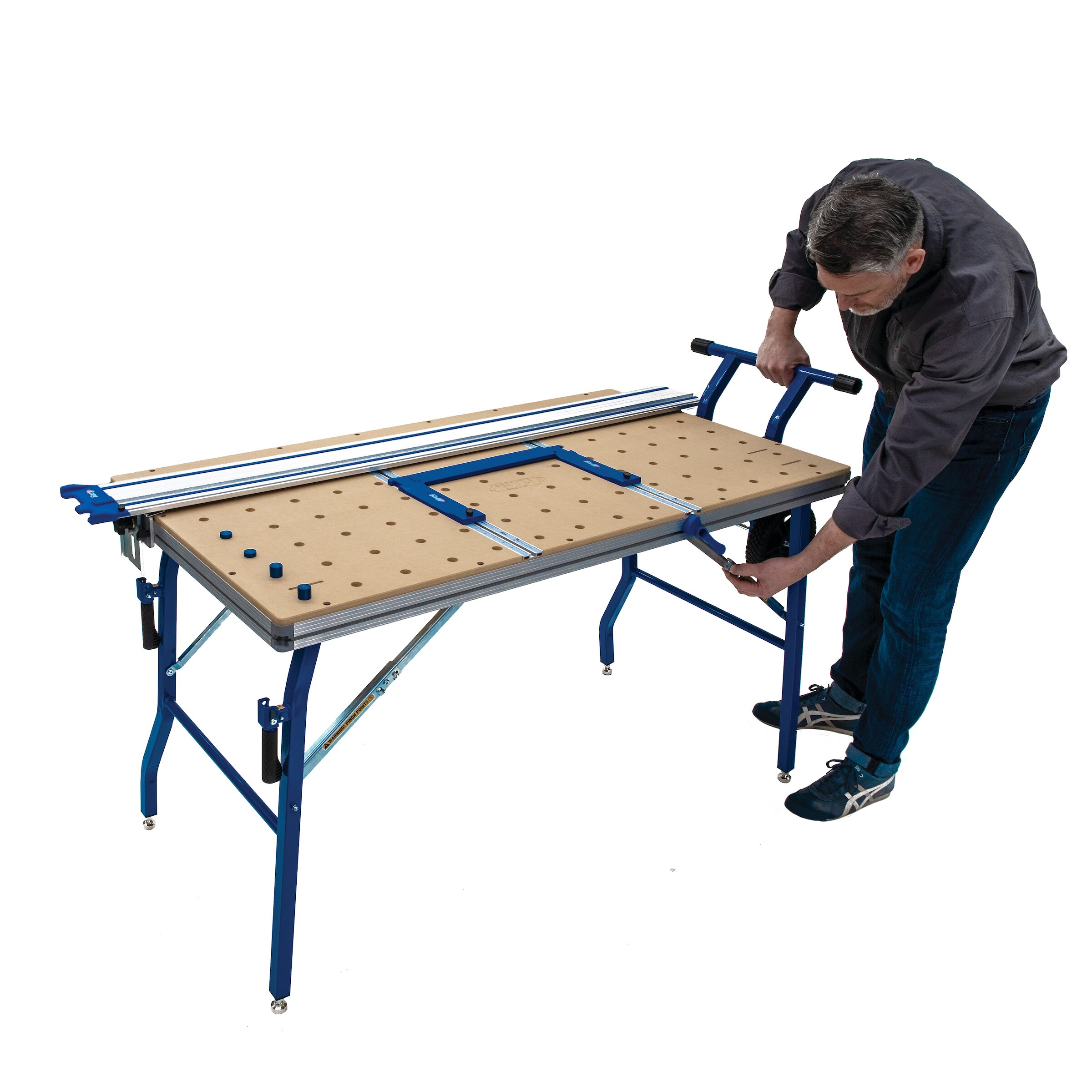Kreg Adaptive Cutting System Steel Adjustable Rolling Table Saw Stand