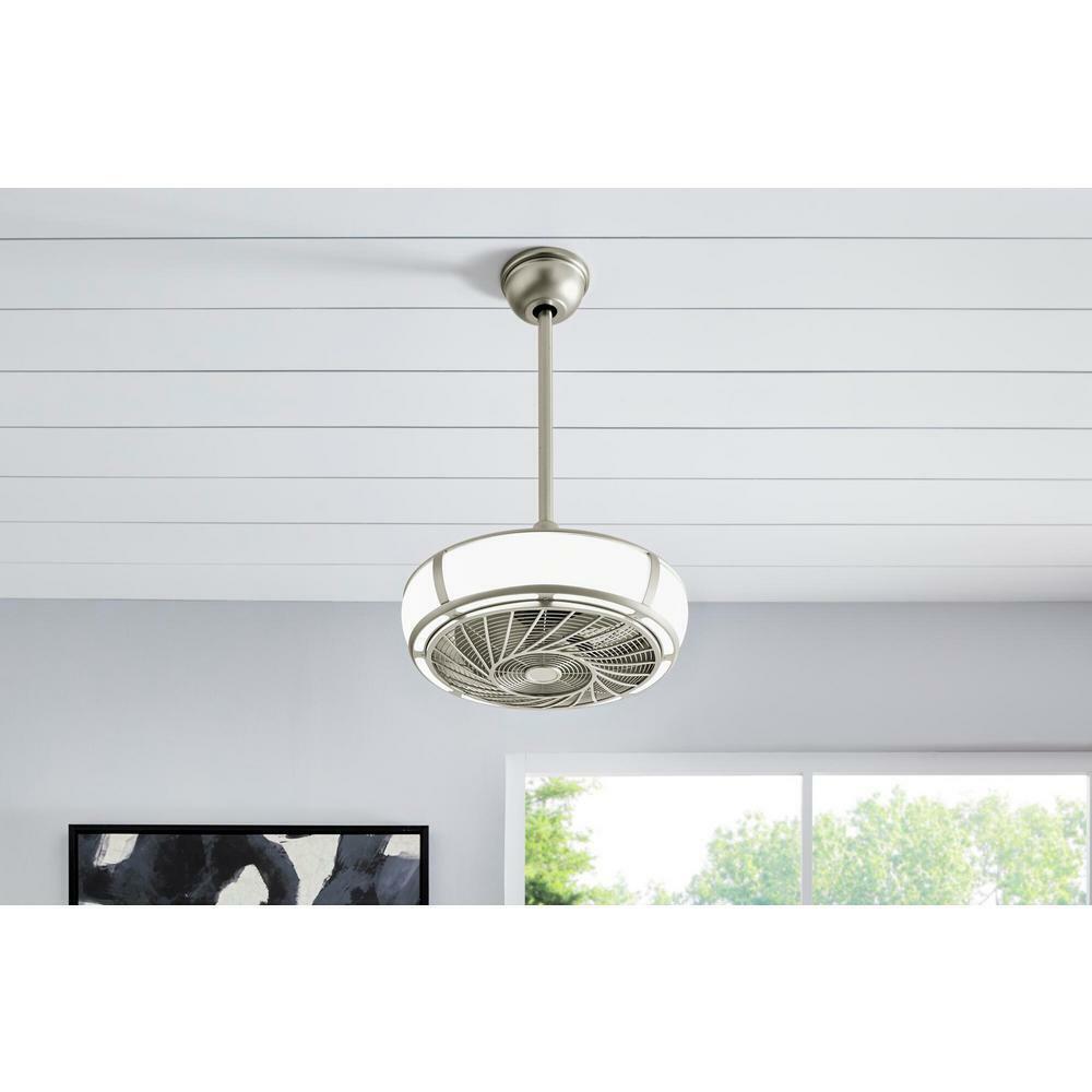Home Decorators Collection AK83-TM Tuilene 21 in. Integrated LED Titanium Ceiling Fan with Light and Remote Control