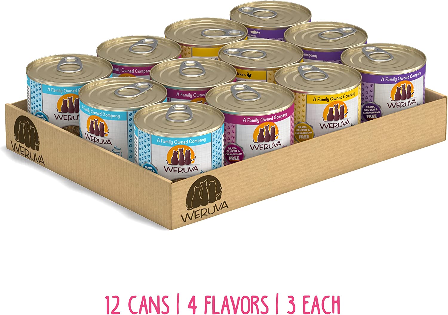 Weruva Grain-Free Natural Canned Wet Cat Food. Classic Recipes