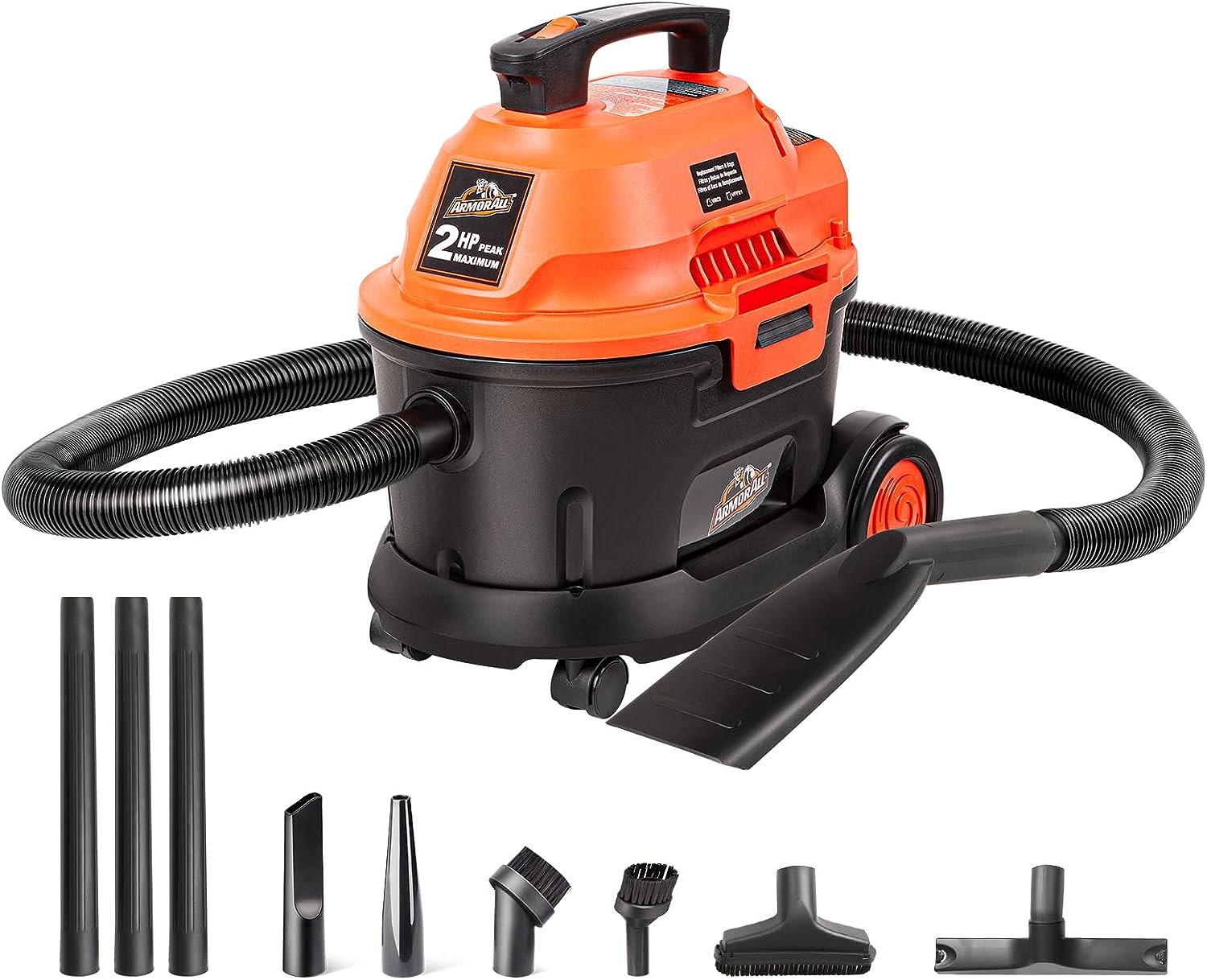Armor All AA255W Wet/Dry Utility Vac 2.5 Gallon. 2.5-Gallon. Orange/Black