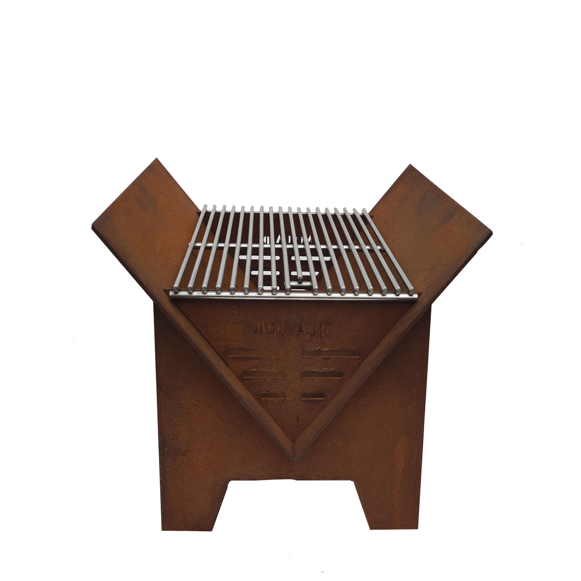 Mont Alpi MAFP 20 Inch Outdoor Steel Flat Packed Wood Burning Portable Fire Pit