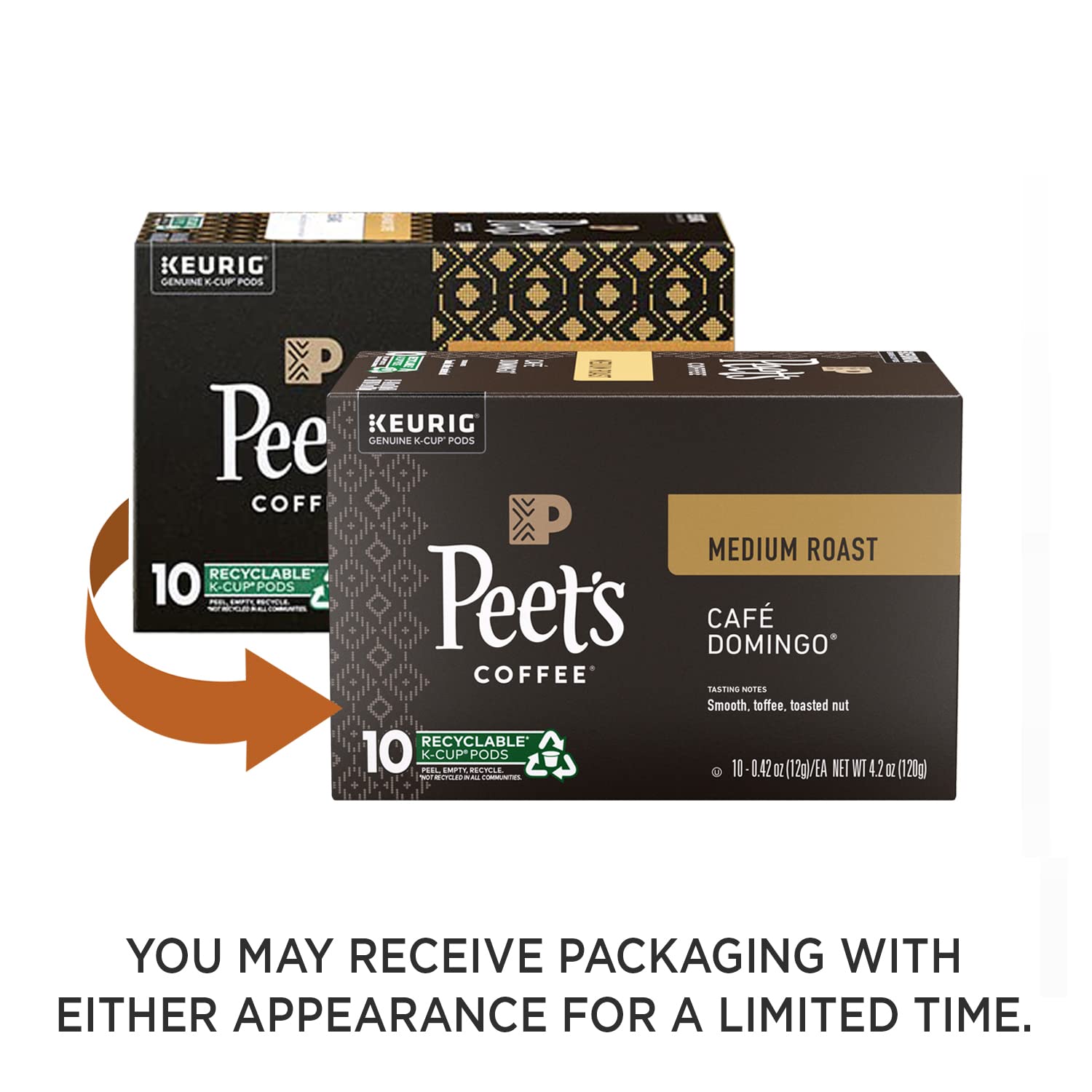 Peet-s Coffee. Dark. Medium. and Light Roast K-Cup Pods for Keurig Brewers - Variety Pack. Luminosa Breakfast Blend. Café Domingo. Organic Alma De La Tierra. House Blend. 40 Count (4 Boxes of 10 K-Cup Pods) Packaging May Vary
