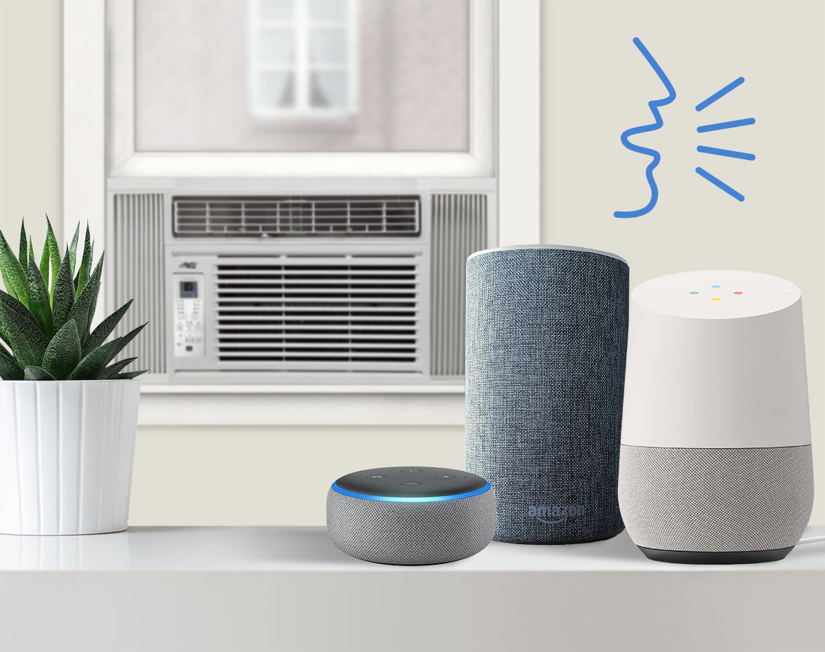 Arctic King 8000 BTU Wi-Fi Smartphone Compatible Window Air Conditioner with Remote Control for Medium Size Rooms. Black