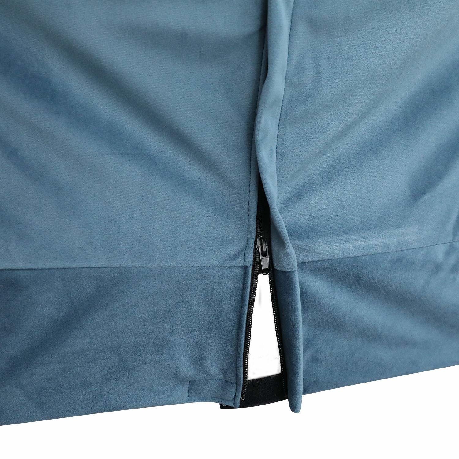 GOLDSUN Accent Chair Lazy Reclining Leisure Chair with Removable Metal Legs and High-Density Foam. Comfy Upholstered Single Sofa Chair With Ottoman for Living Room. Bedroom. Office (Blue with Ottoman)