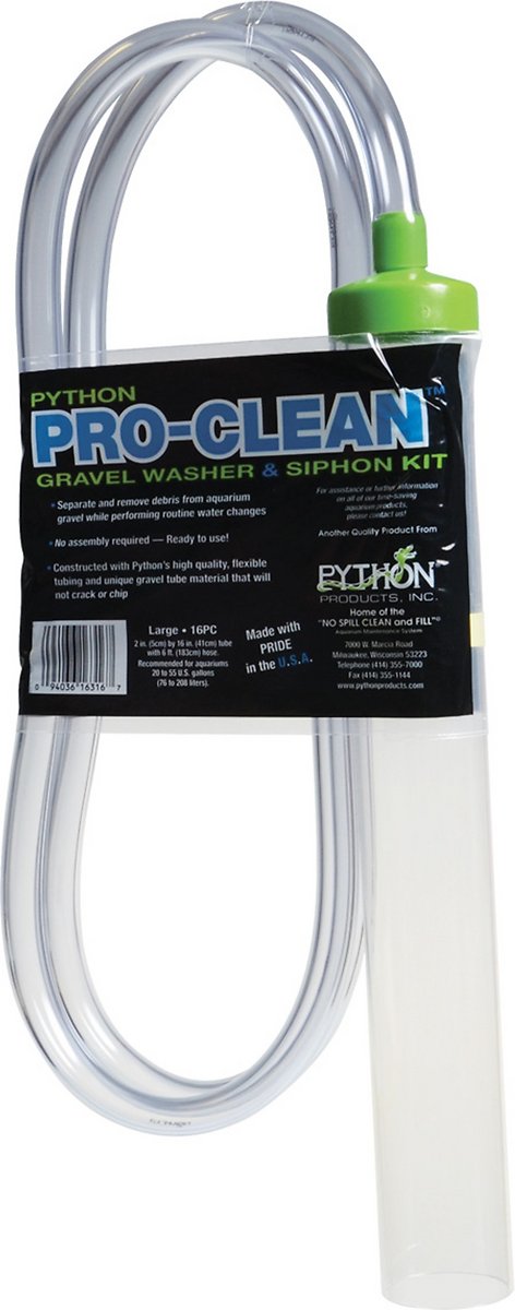 Python Pro-Clean Gravel Washer & Siphon Kit for Aquariums. Large