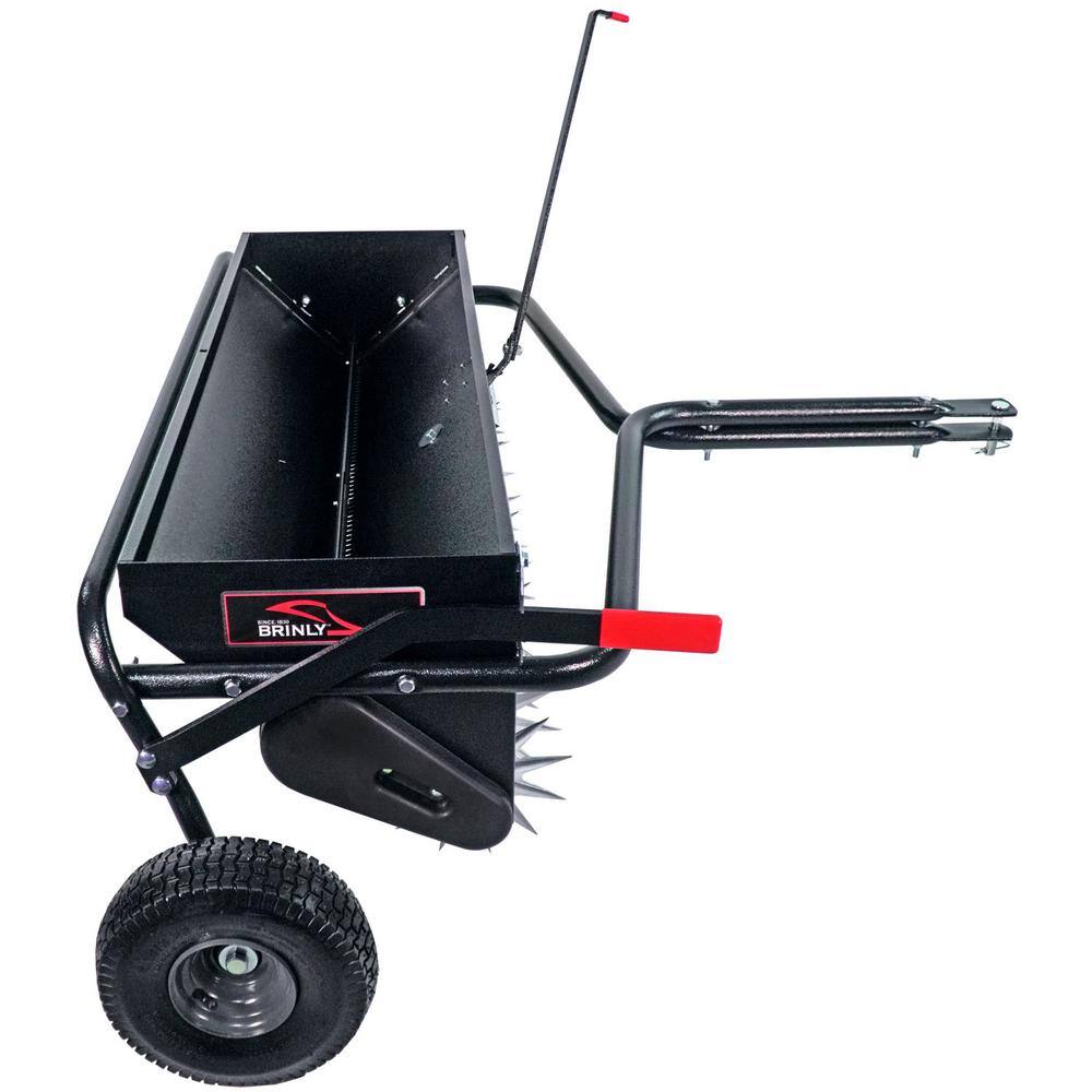 Brinly-Hardy AS2-40BH-G 40 in. Tow-Behind Combination Aerator Spreader with 3-D Steel Tines and Pneumatic Tires