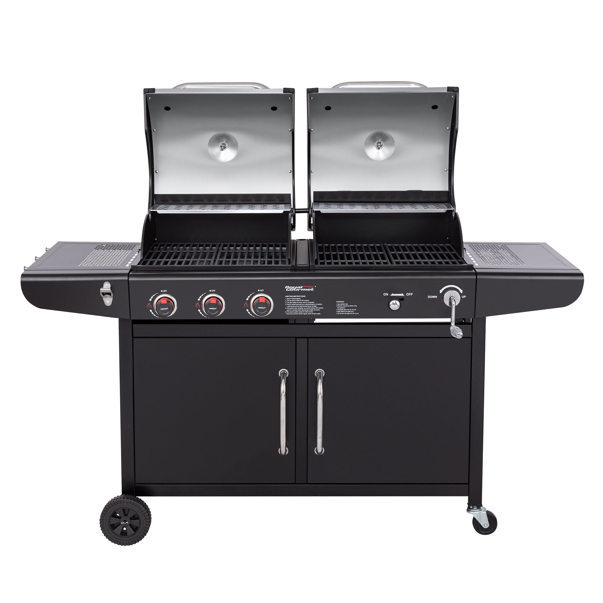 Royal Gourmet ZH3002N 3-Burner 25.500 BTU Gas/Charcoal Combo Grill