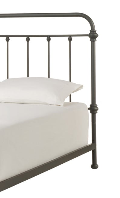 Weston Home Nottingham Spindle Headboard. Queen. Frost Grey