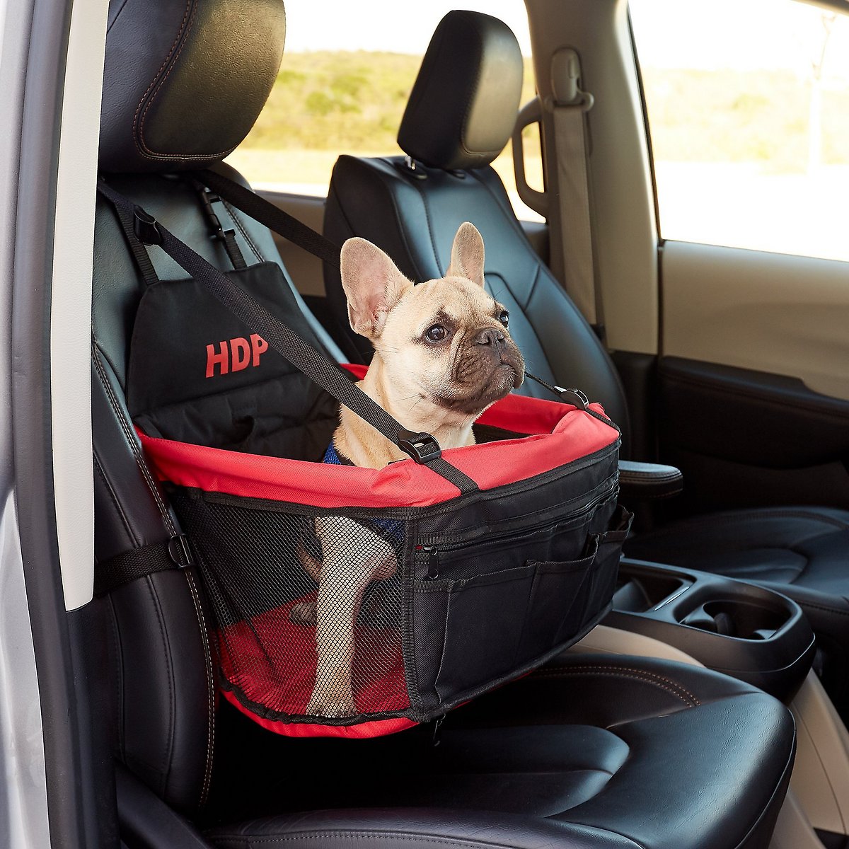 HDP Deluxe Lookout Dog. Cat & Small Animal Booster Car Seat - Red