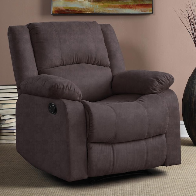 Relax A Lounger  Chocolate Microfiber Recliner